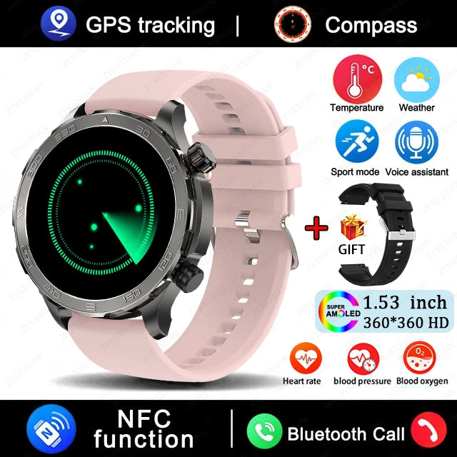 Smart Watch Huawei AMOLED HD, NFC, GPS Sports