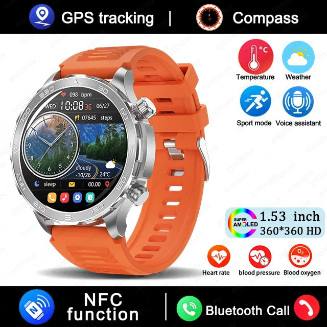 Smart Watch Huawei AMOLED HD, NFC, GPS Sports