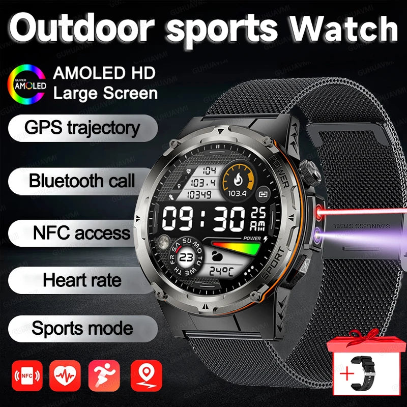 Smartwatch Sports 2025 GPS NFC