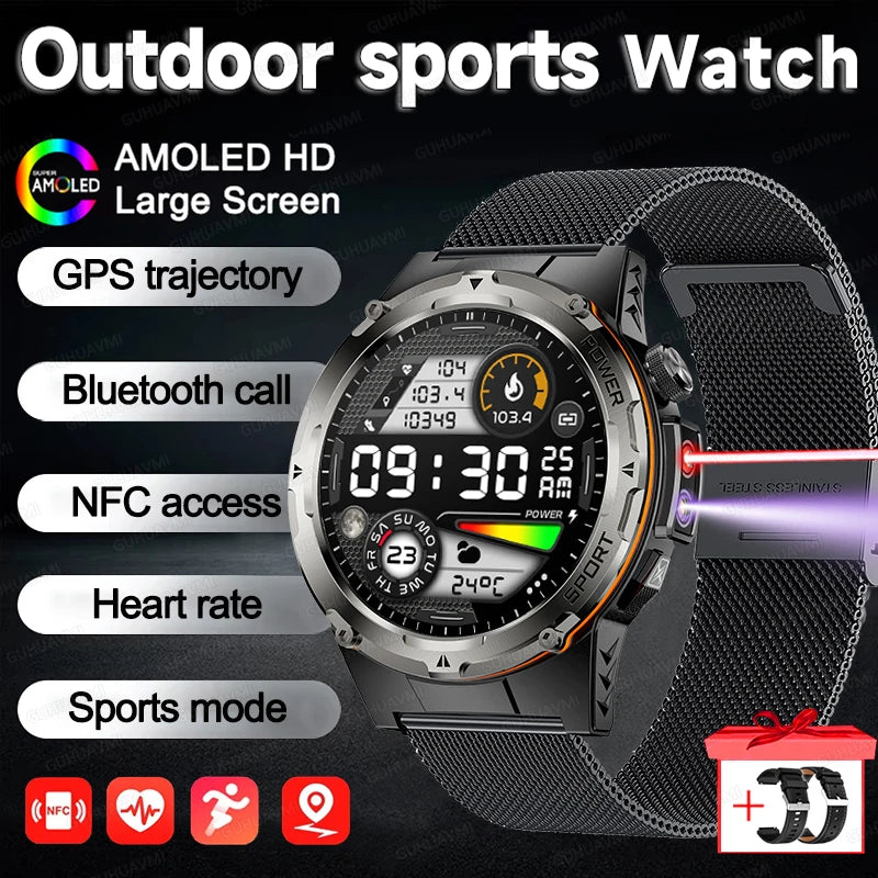 Smartwatch Sports 2025 GPS NFC