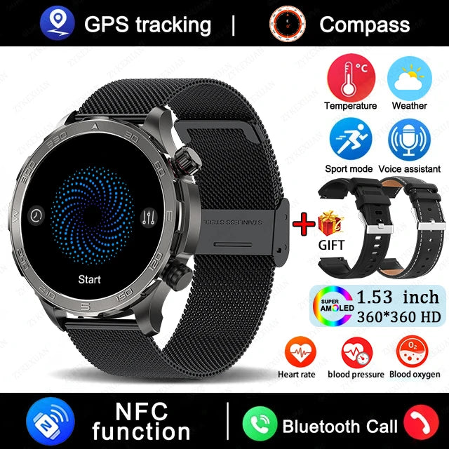 Smart Watch Huawei AMOLED HD, NFC, GPS Sports